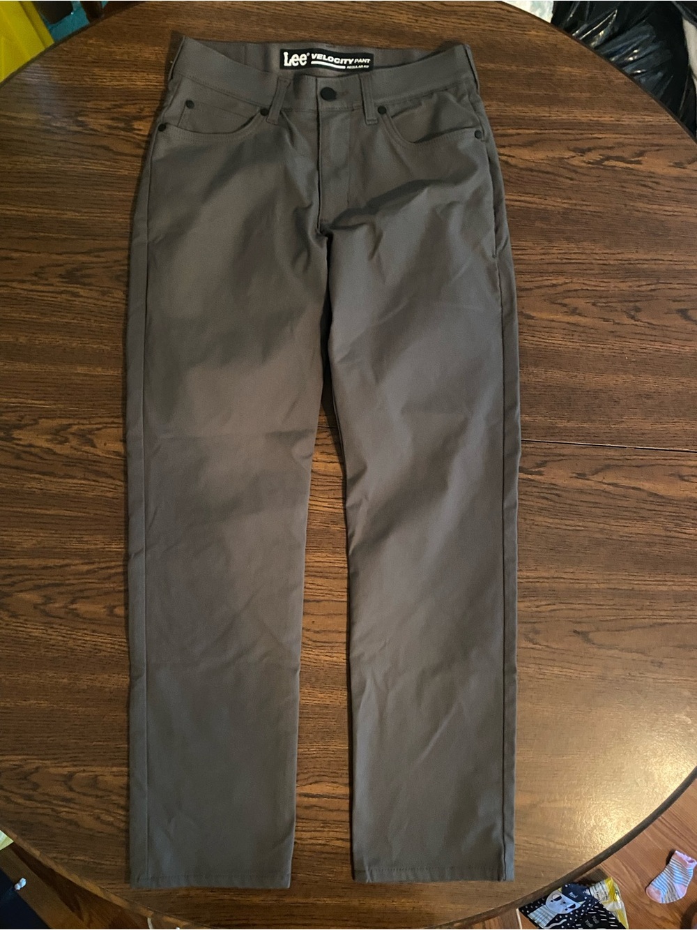 Lee Men's Straight Chinos in Charcoal